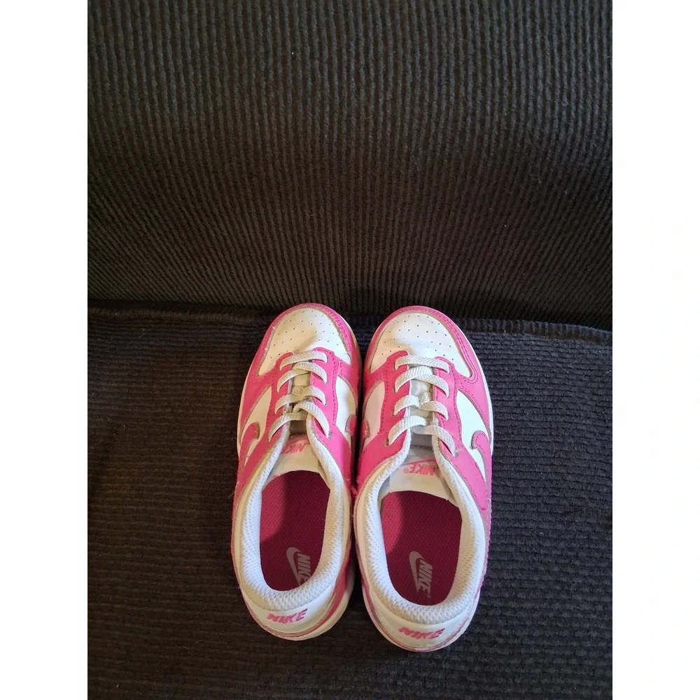 Nike Dunk Low Active Pink Panda  White Kids Sneakers FB9107-102 Size 10C Shoes